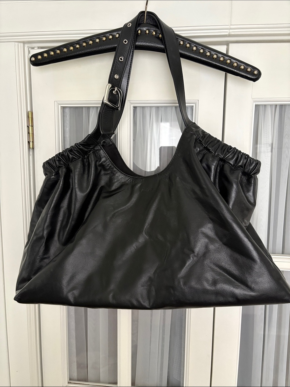 Aldo Black Soft Leather Shoulder Bag
